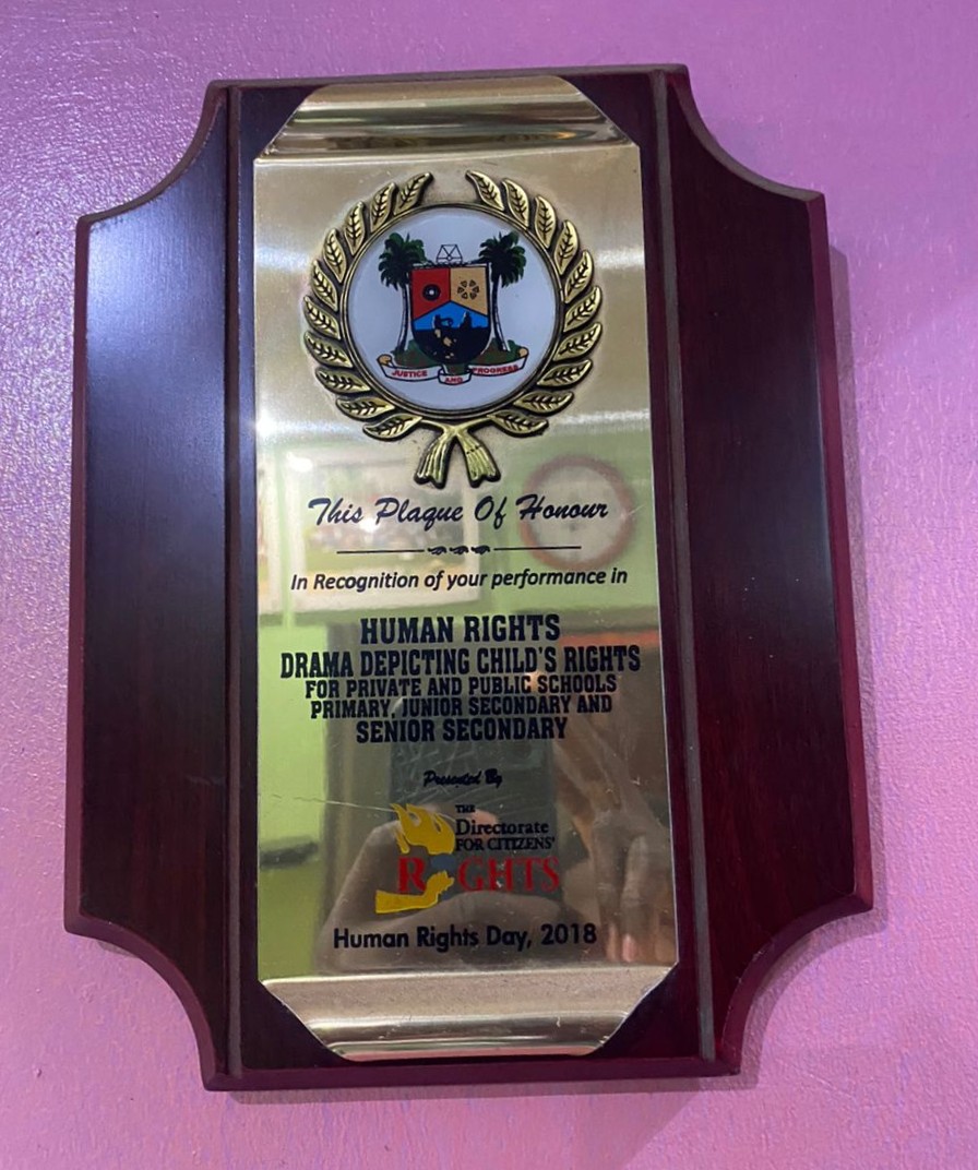 Best School in Lagos Medal